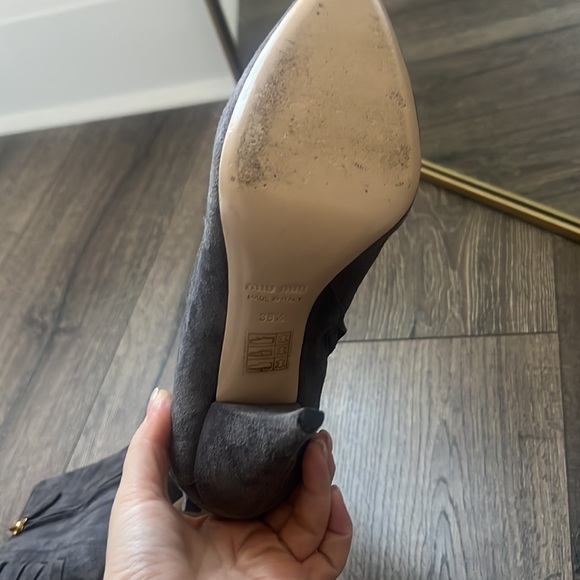 Miu miu suede boots. - Picture 4 of 7